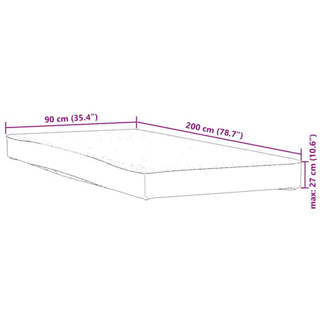 Vidaxl matrasbeschermer waterdicht 90x200 cm wit