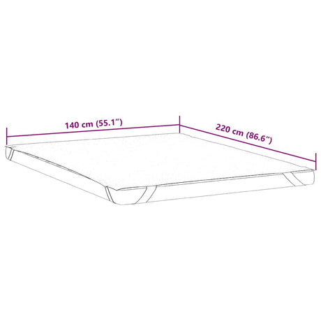 Vidaxl matrasbeschermer waterdicht 140x220 cm wit