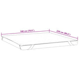 Vidaxl matrasbeschermer waterdicht 180x220 cm wit