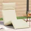 Vidaxl ligstoel inklapbaar 175x54x8,5 cm oxford stof crème