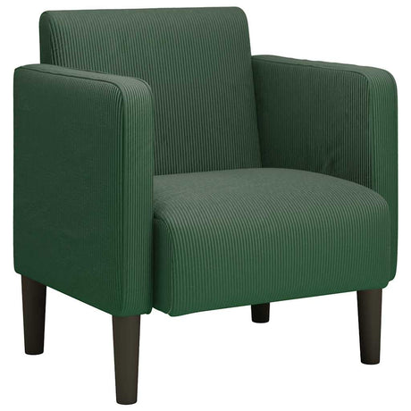 Vidaxl fauteuil met armleuningen 54 cm corduroy stof donkergroen