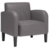 Vidaxl fauteuil met armleuningen 54 cm kunstleer grijs