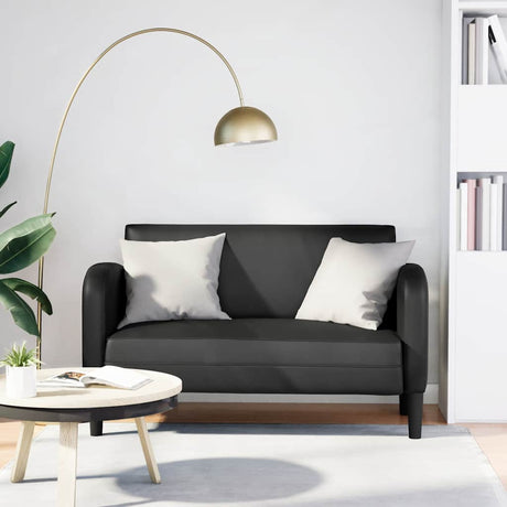 Vidaxl loveseat bank 110 cm kunstleer zwart