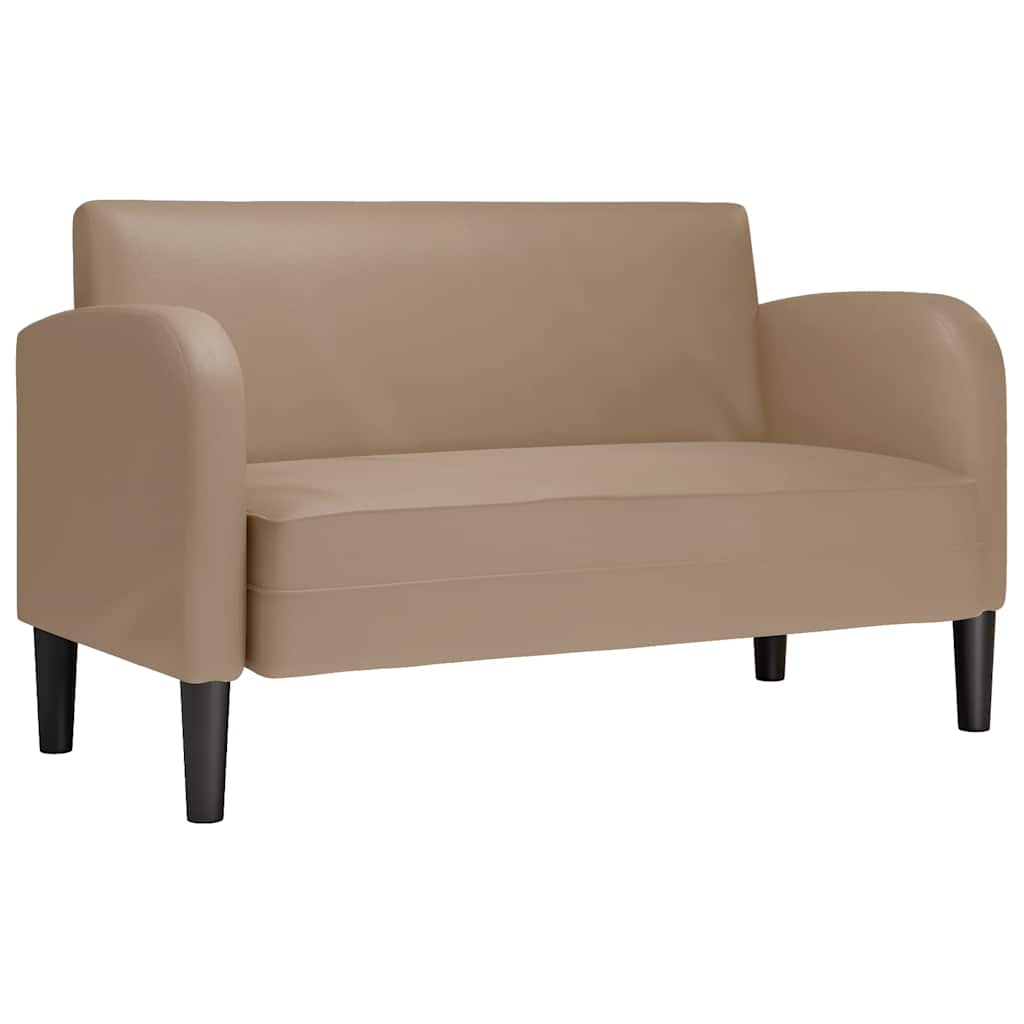 Vidaxl loveseat bank cappuccino 110 cm kunstleer