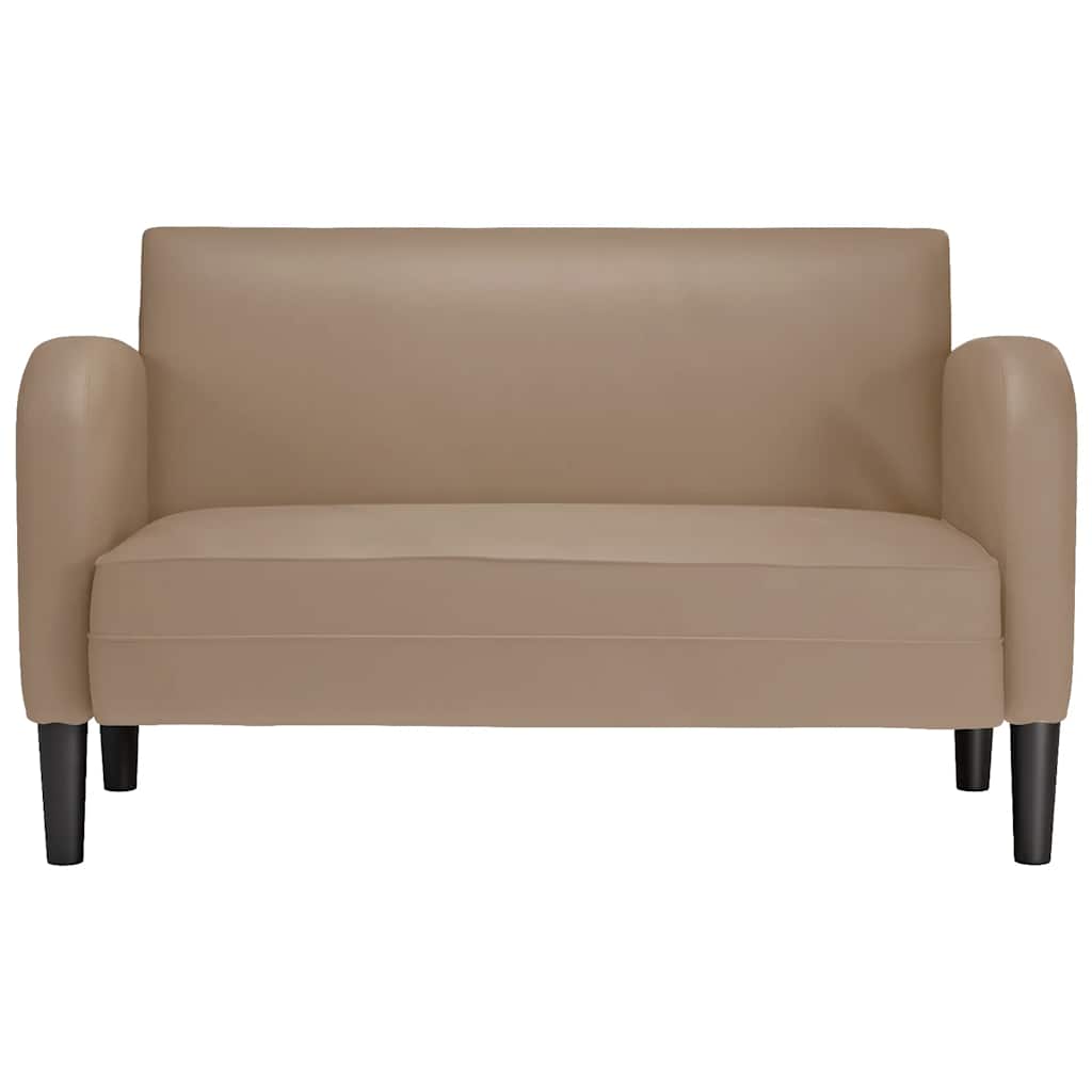 Vidaxl loveseat bank cappuccino 110 cm kunstleer