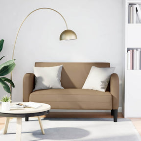 Vidaxl loveseat bank cappuccino 110 cm kunstleer