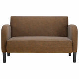 Vidaxl loveseat bank 110 cm kunstleer bruin