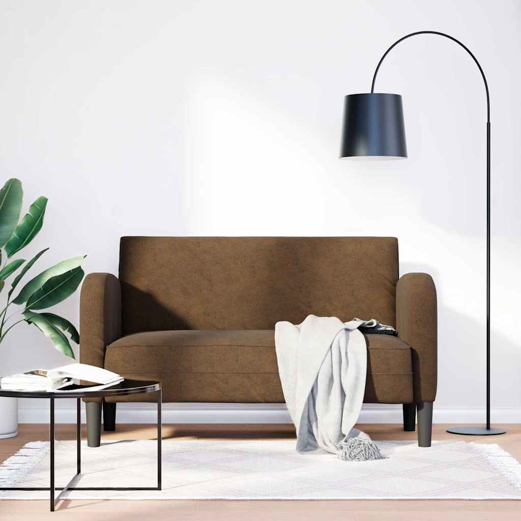 Vidaxl loveseat bank 110 cm kunstleer bruin