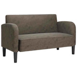 Vidaxl loveseat bank 110 cm kunstleer donkergrijs