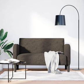 Vidaxl loveseat bank 110 cm kunstleer donkergrijs