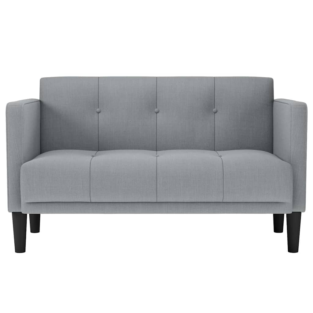 Vidaxl loveseat bank lichtgrijs 111 cm stof