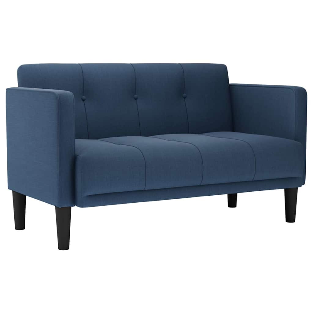 Vidaxl loveseat bank blauw 111 cm stof