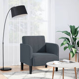 Vidaxl fauteuil met armleuningen 54 cm fluweel donkergrijs