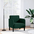 Vidaxl fauteuil met armleuningen 54 cm fluweel donkergroen
