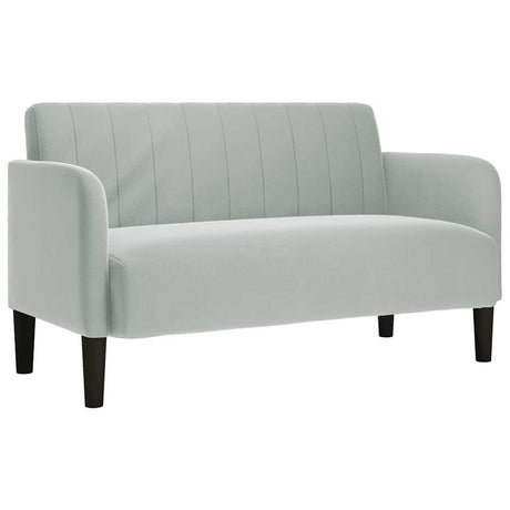 Vidaxl loveseat bank 109 cm fluweel lichtgrijs