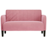 Vidaxl loveseat bank 109 cm fluweel roze