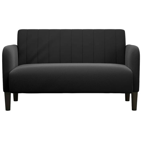 Vidaxl loveseat bank 109 cm fluweel zwart