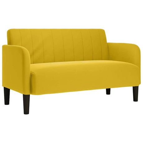 Vidaxl loveseat bank 109 cm fluweel geel