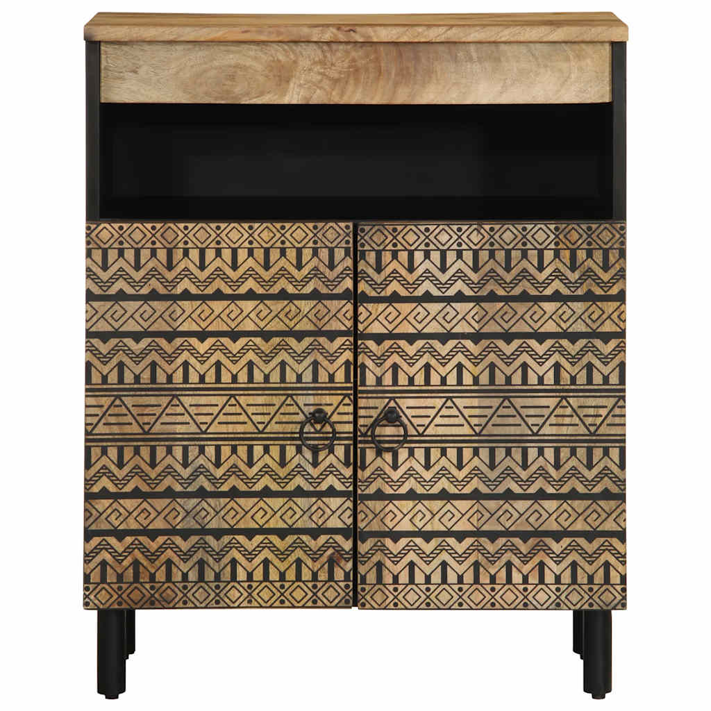 Vidaxl dressoir 60x33,5x75 cm massief ruw mangohout