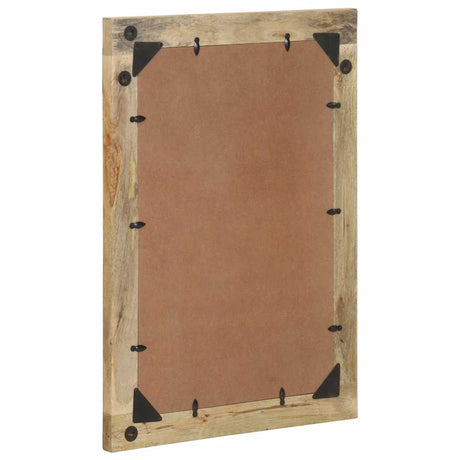 Vidaxl badkamerspiegel 50x70 cm massief mangohout en glas