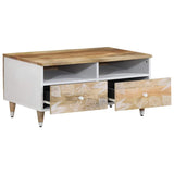 Vidaxl salontafel 80x54x40 cm massief mangohout