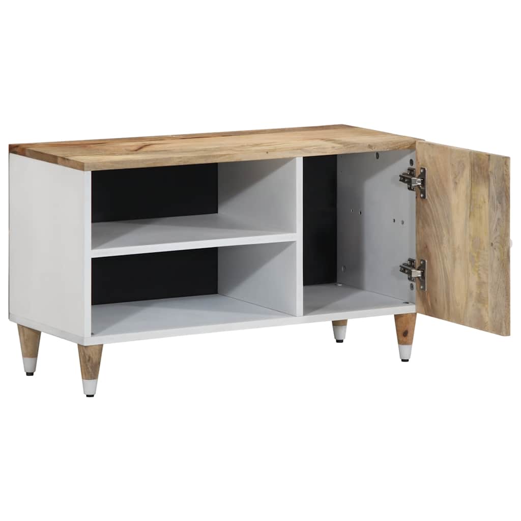 Vidaxl tv-meubel 80x31,5x46 cm massief mangohout
