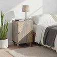 Vidaxl badkamerkast grijs 38 x 33 x 58 cm massief mango hout