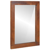 Vidaxl spiegel rechthoekig bruin en zilver 50 x 2,5 x 70 cm