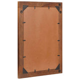 Vidaxl spiegel rechthoekig bruin en zilver 50 x 2,5 x 70 cm