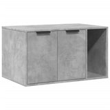 Vidaxl kattenbakkast 80x50x45 cm bewerkt hout betongrijs