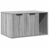 Vidaxl kattenbakkast 80x50x45 cm bewerkt hout grijs sonoma eikenkleur