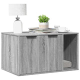 Vidaxl kattenbakkast 80x50x45 cm bewerkt hout grijs sonoma eikenkleur