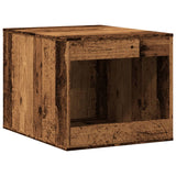 Vidaxl kattenbakkast 47x59x42 cm bewerkt hout oud houtkleurig