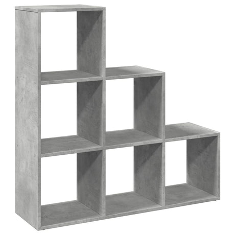 Vidaxl kamerscherm boekenkast 3-laags 99x29x99 cm hout betongrijs