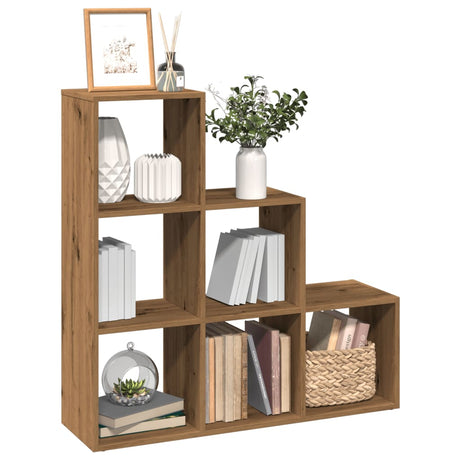 Vidaxl kamerscherm boekenkast 3-laags 99x29x99 cm hout artisanaal