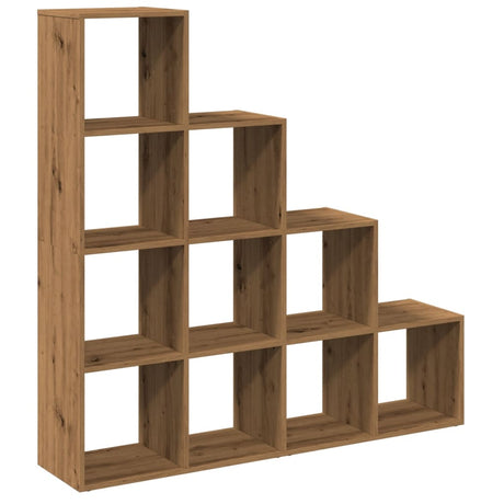 Vidaxl kamerscherm boekenkast 131,5x29x131,5 cm hout artisanaal eik
