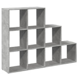 Vidaxl kamerscherm boekenkast 3-laags 137,5x29x103,5 cm hout grijs