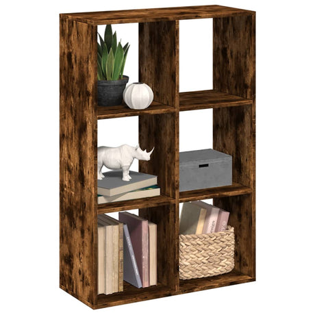Vidaxl kamerscherm boekenkast 69,5x29x103,5 cm hout gerookt eiken