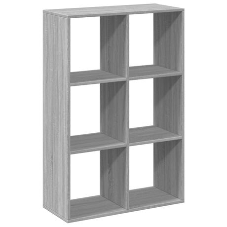 Vidaxl kamerscherm boekenkast 69,5x29x103,5 cm hout grijs sonoma