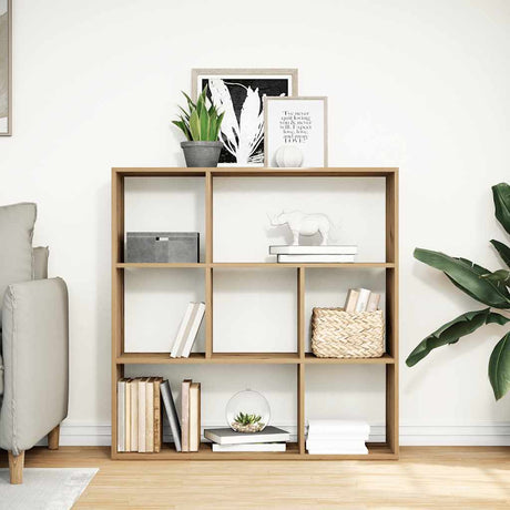 Vidaxl kamerscherm boekenkast 102x29x103,5 cm hout artisanaal eiken