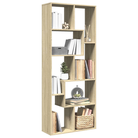 Vidaxl kamerscherm boekenkast 67x25x161,5 cm hout sonoma eikenkleur