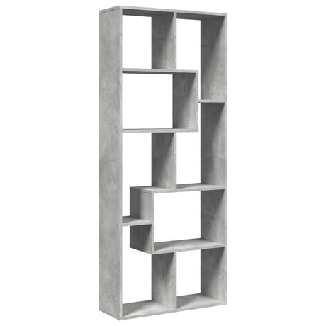 Vidaxl kamerscherm boekenkast 67x25x161,5 cm bewerkt hout betongrijs