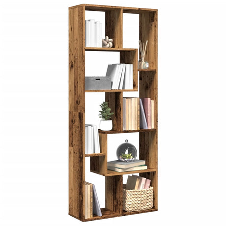 Vidaxl kamerscherm boekenkast 67x25x161,5 cm hout oud houtkleur