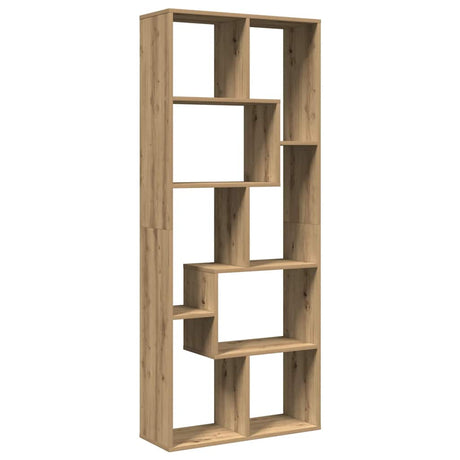 Vidaxl kamerscherm boekenkast 67x25x161,5 cm hout artisanaal eiken