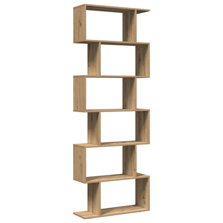 Vidaxl kamerscherm boekenkast 6-laags 70x24x193 cm hout artisanaal