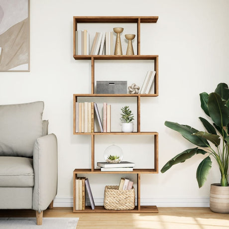 Vidaxl kamerscherm boekenkast 5-laags 70x24x161 cm hout artisanaal