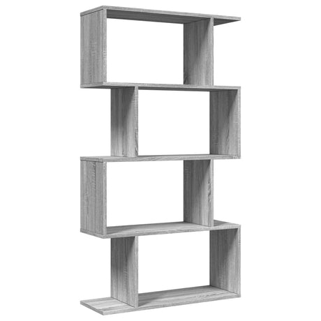 Vidaxl kamerscherm boekenkast 4-laags 70x24x129 cm hout grijs sonoma