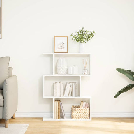 Vidaxl kamerverdeler boekenkast 3-laags wit 70x24x97 cm bewerkt hout