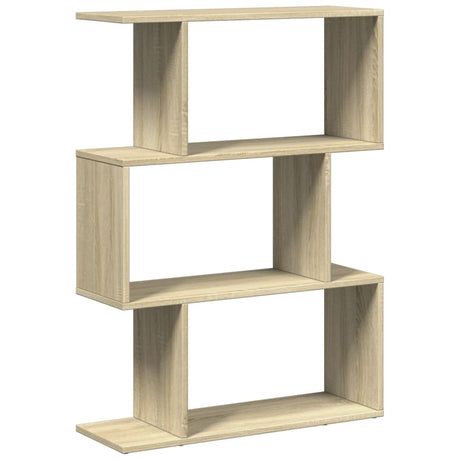 Vidaxl kamerscherm boekenkast 3-laags 70x24x97 cm hout sonoma eiken