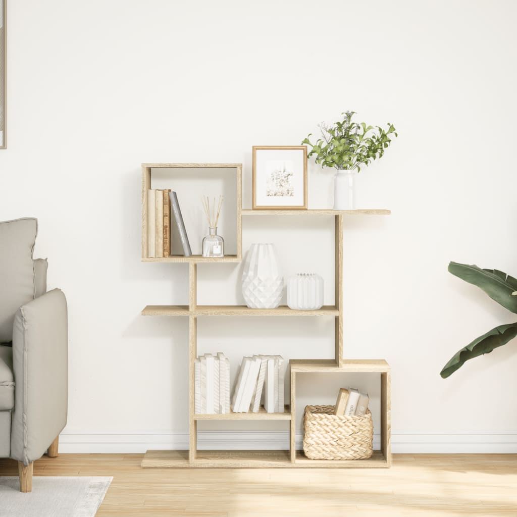 Vidaxl kamerscherm boekenkast 92x29x112 cm hout sonoma eikenkleur